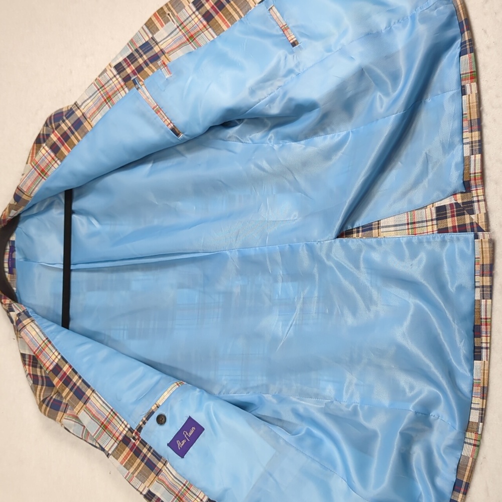 Alan Flusser Patchwork Cotton 2 Button Sport Coat… - image 7